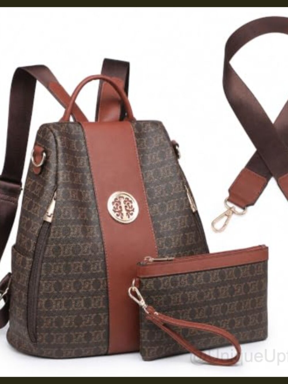 Women Anti-Theft Convertible Faux Leather Backpack Purse Travel Shoulder Bag